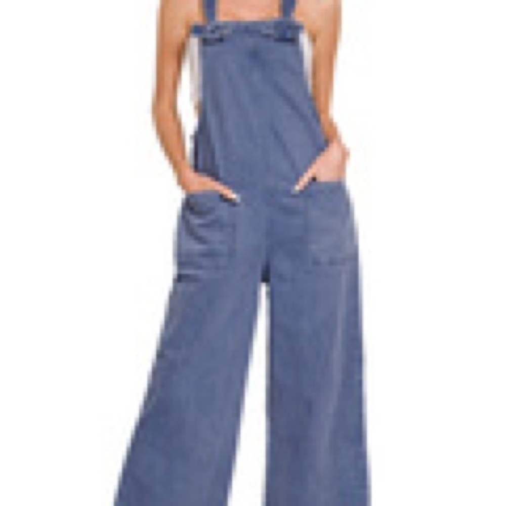 Boutique: Zenana Outfitters Women's Classic Blue Overalls inky blue overalls